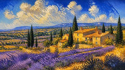 sweeping panoramic landscape with a dramatic sky