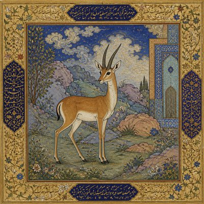 animal standing in natural pose — Herat Art Style