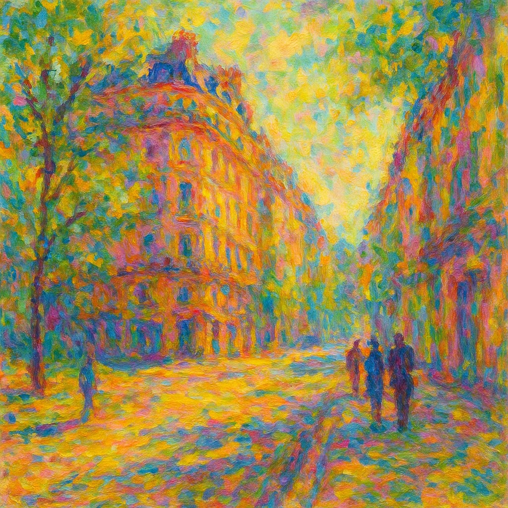 Garden Impressionism Art Style Style Transfer Example