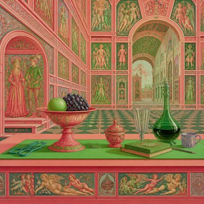 still life with everyday objects — Ferrara Art Style