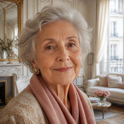 close-up portrait of an elderly person with expressive weathered features