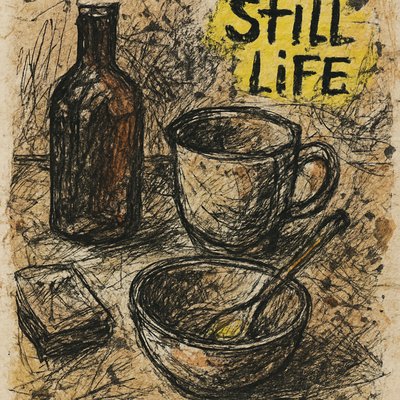 still life with everyday objects