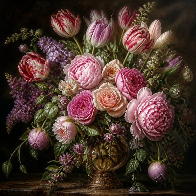 Flower Painting Art Style Style Transfer Example