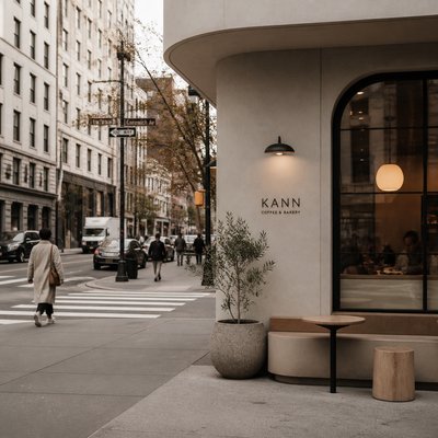 urban street with city activity — Contemporary Interior Design