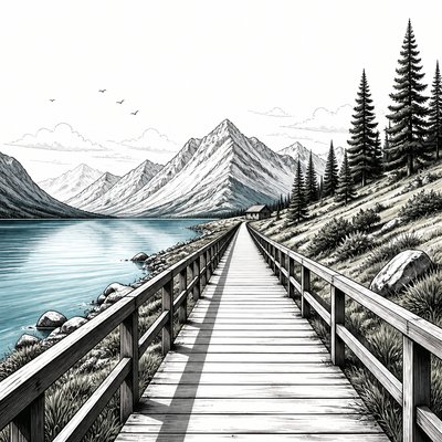 wide landscape with natural scenery