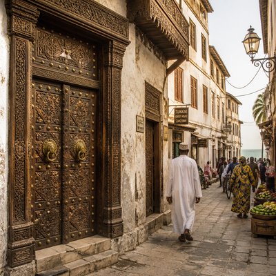 urban street with city activity