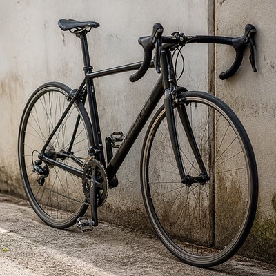 bicyle resting against a wall — Hyperrealism Art Style