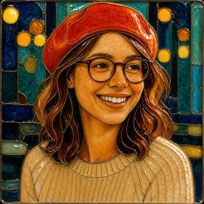 Enamel Art Style Style Transfer Example