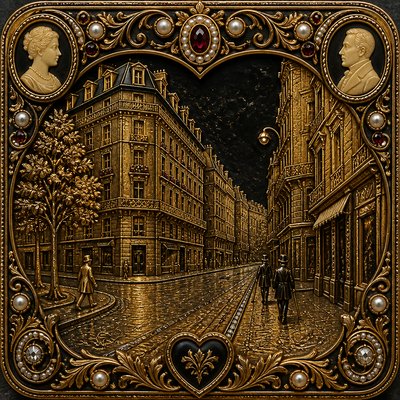 Victorian Jewelry Design Style Transfer Example