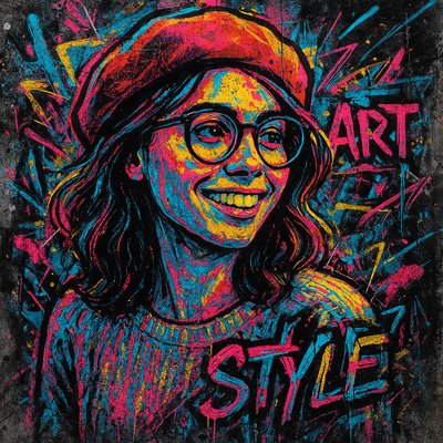 Graffiti Modern Art Style Style Transfer Example