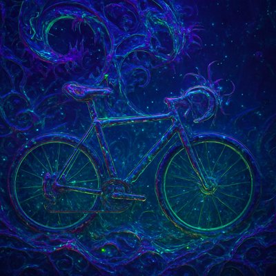 bicyle resting against a wall