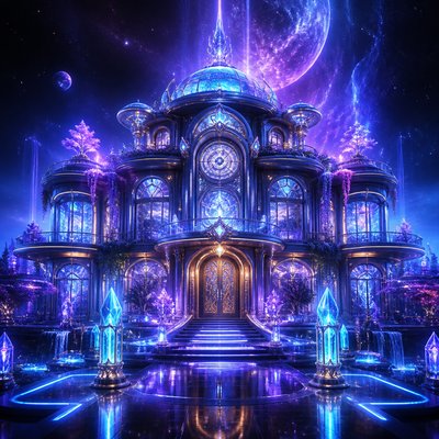 house with front view — Sci-Fi Fantasy Art