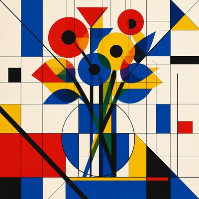 bouquet of flowers in a glass vase