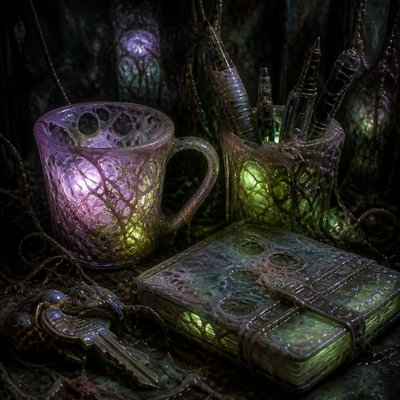 still life with everyday objects