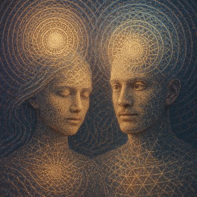 portrait of two people together