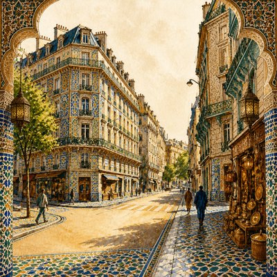 Moroccan Art Style Style Transfer Example