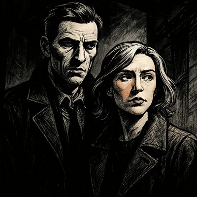 portrait of two people together
