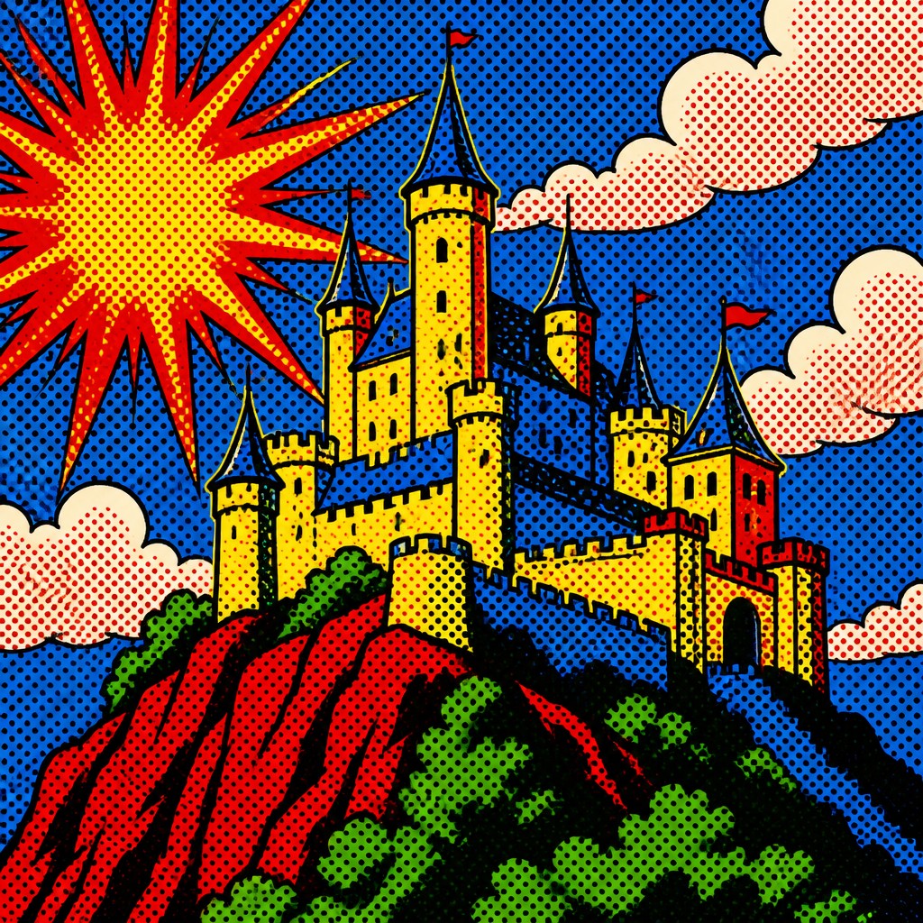 majestic castle on a hilltop