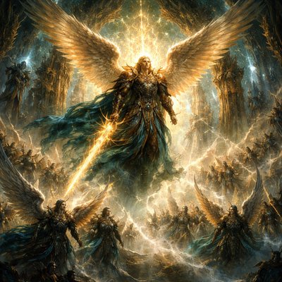 And behold! He comes with ten thousands of ⌈His⌉ holy ones (1 Enoch 1:9)