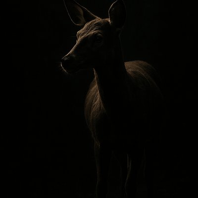 animal standing in natural pose