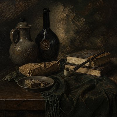 still life with everyday objects