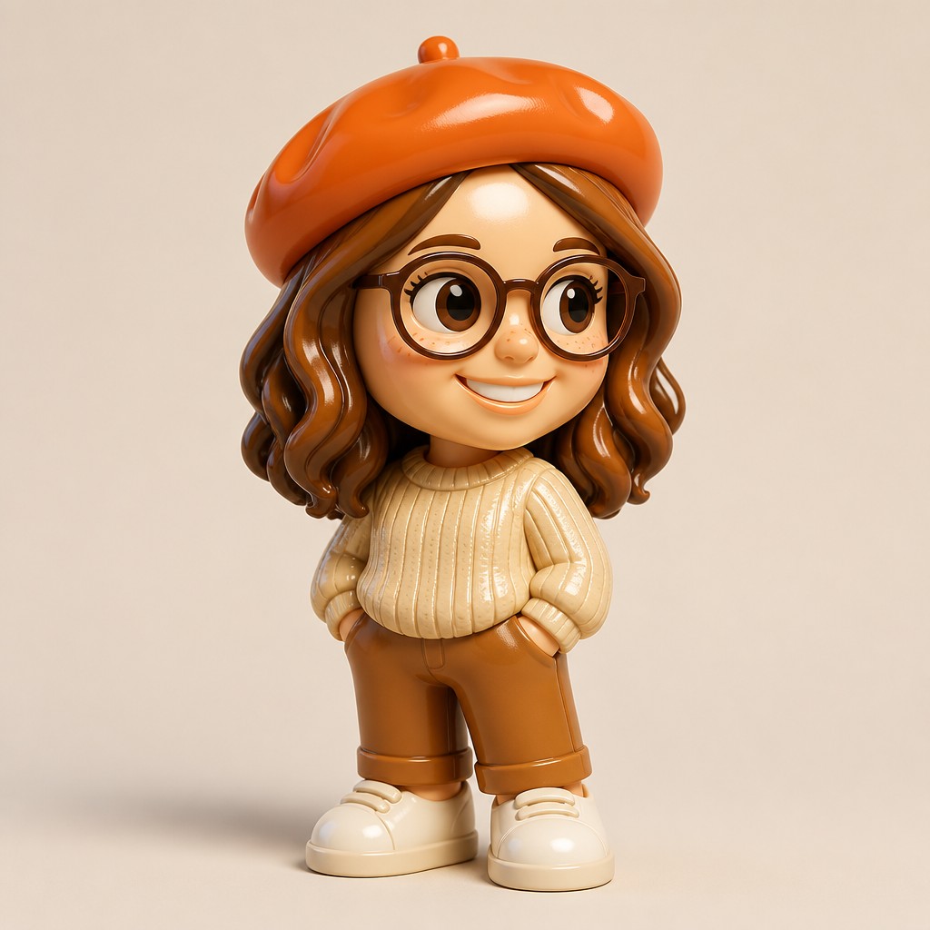 Designer Vinyl Toy Art Style Transfer Example