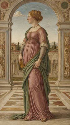 full-length portrait of an elegant figure