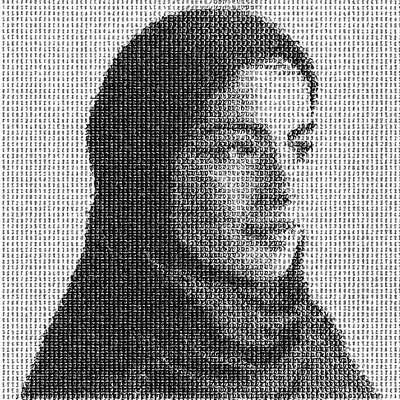 a black and white photo of a woman