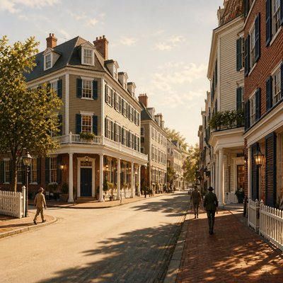 Colonial Architecture Style Transfer Example
