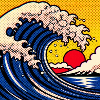 a large ocean wave curling and cresting