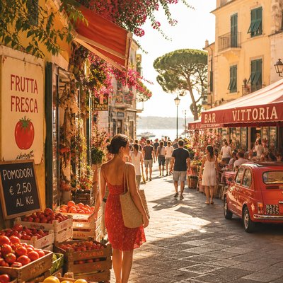 urban street with city activity — Tomato Girl Aesthetic