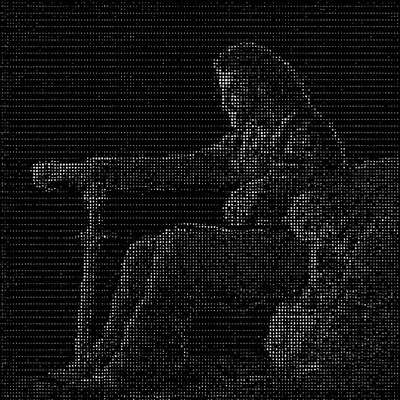 a black and white photo of a woman sitting in a chair