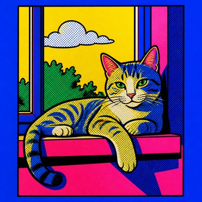 a cat lounging in a sunlit window