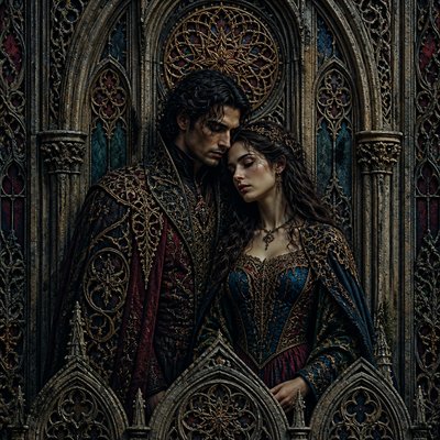 portrait of two people together