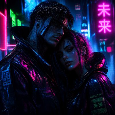portrait of two people together