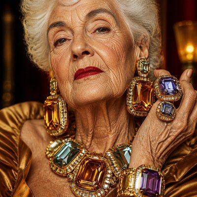 close-up portrait of an elderly person with expressive weathered features