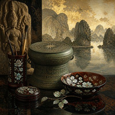 still life with everyday objects