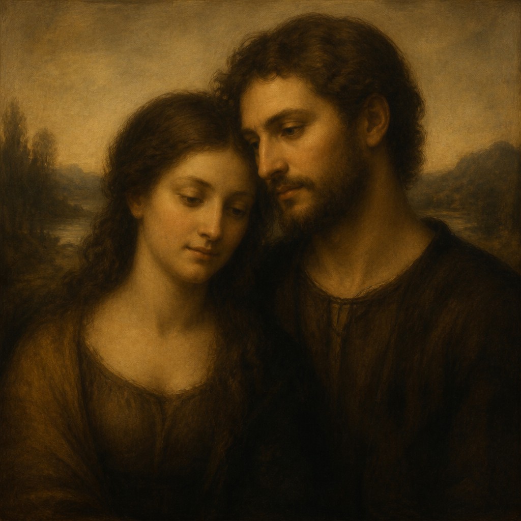 portrait of two people together