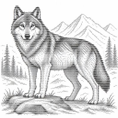 animal standing in natural pose