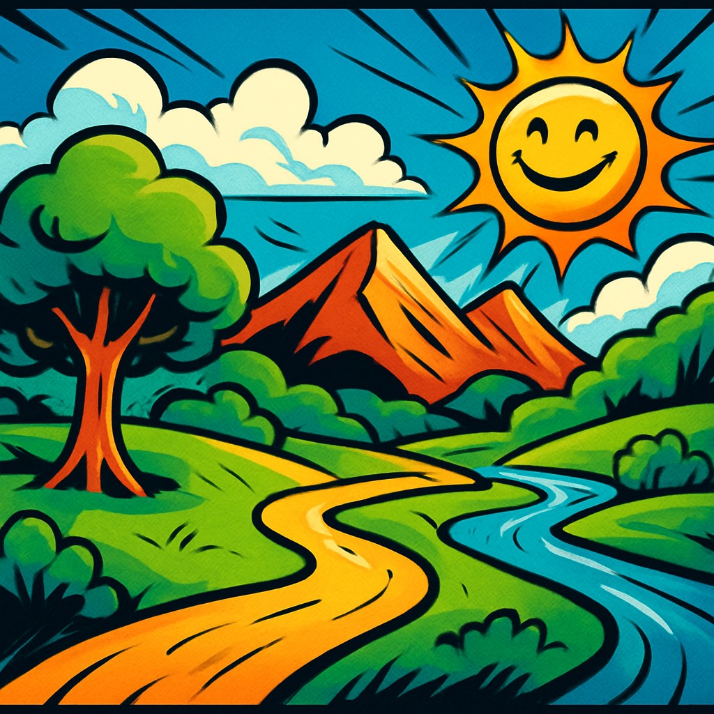 wide landscape with natural scenery
