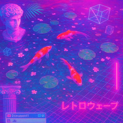 A koi pond seen from above, orange and white koi fish swimming among lily pads, clear water with subtle ripples, fallen cherry blossom petals floating on the surface, dappled sunlight