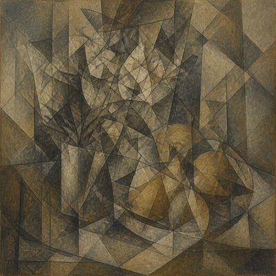 still life arrangement of fruits and flowers