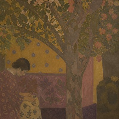 a tree in nature — Les Nabis Art Style