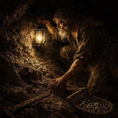  He (God) setteth an end to darkness, and searcheth out all perfection: the stones of darkness, and the shadow of death. From Job 28:3
