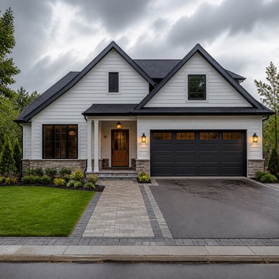 house with front view — Hyperrealism Art Style