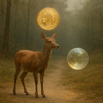 animal standing in natural pose
