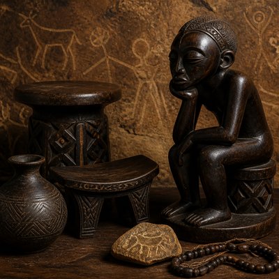 still life with everyday objects — Angolan Art Style