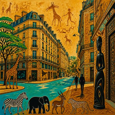 Tanzanian Art Style Style Transfer Example
