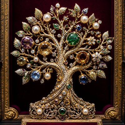 a tree in nature — jewelry-art Art Style