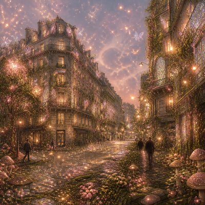 Fairycore Aesthetic Style Transfer Example